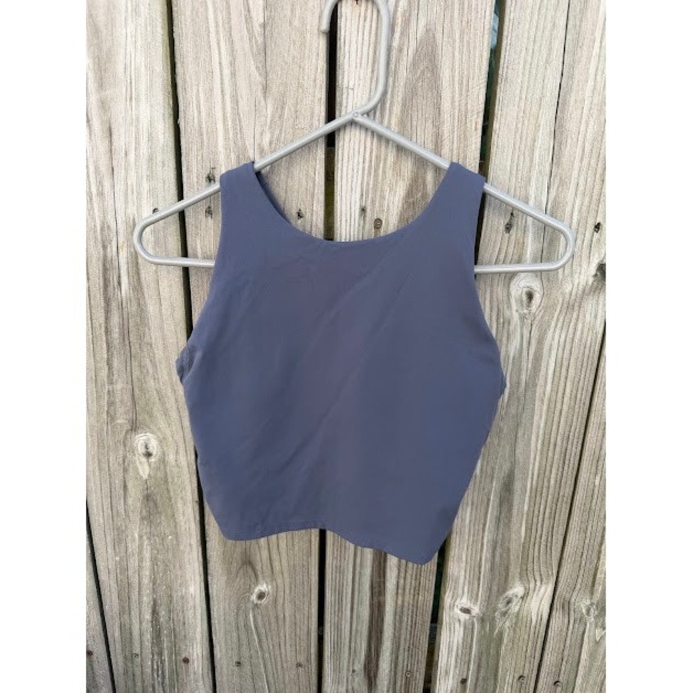 Athleisure Yoga Gym Avia Racerback Crop Top M(D-DD) Blue Purple AVZ19 High Neck